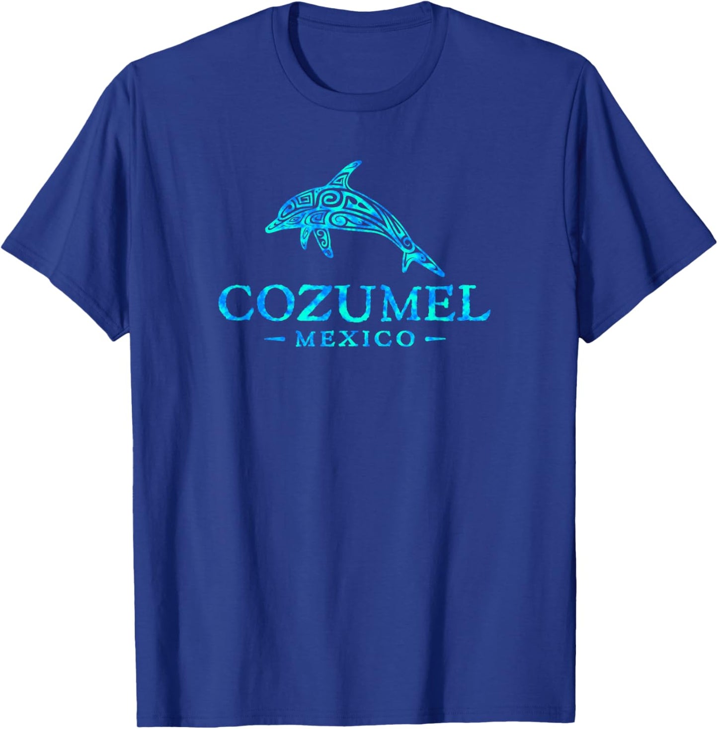 Cozumel Mexico Colorful Dolphin Cruise Vacation Souvenir T-Shirt - T-Shirt | Royal