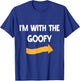 I'm With Goofy Halloween Costume Funny Couples Matching T-Shirt - T-Shirt | Royal