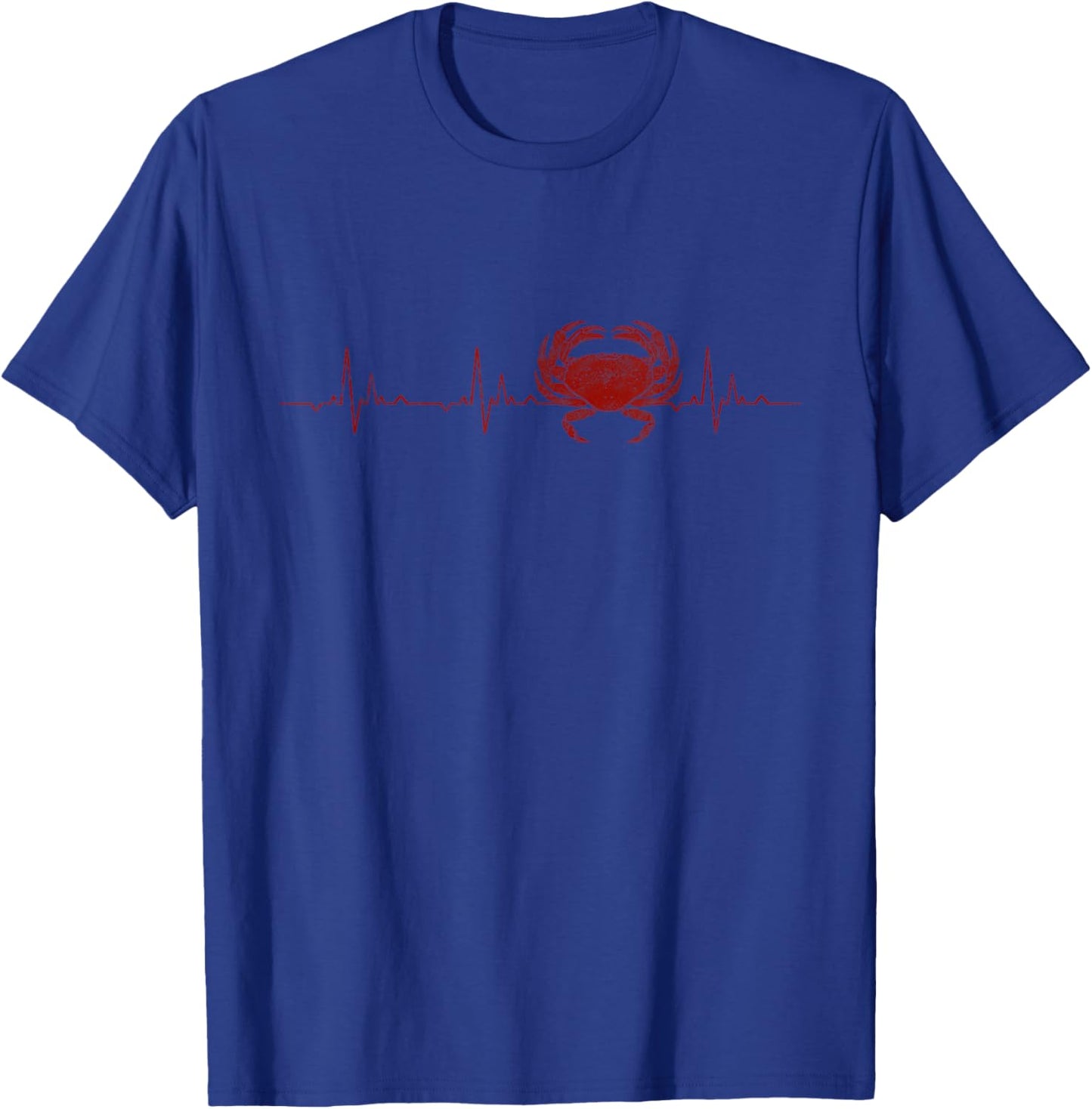 Crab Heartbeat Funny T-Shirt - T-Shirt | Royal