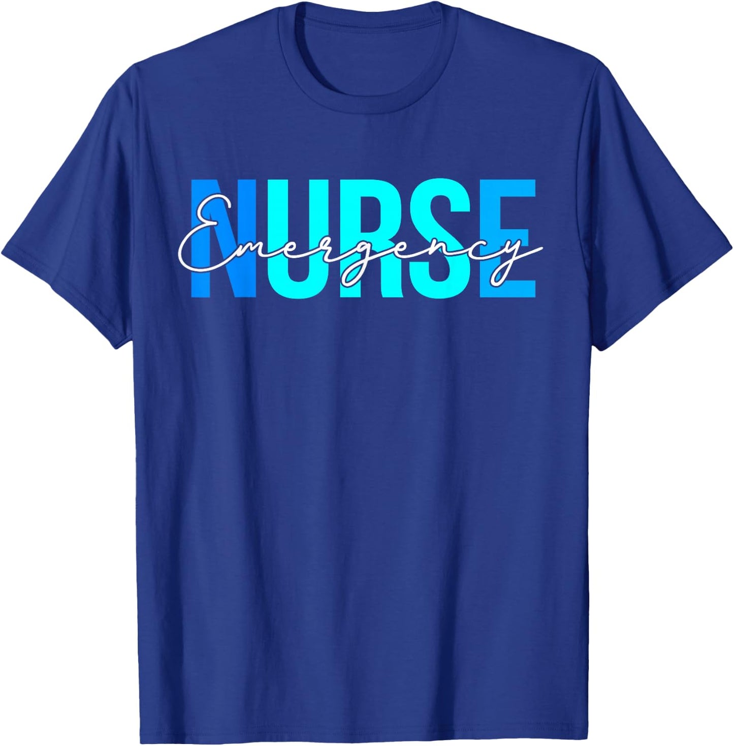 Women Emergency Nurse Gifts For Nursing Apparel T-Shirt - T-Shirt | Royal