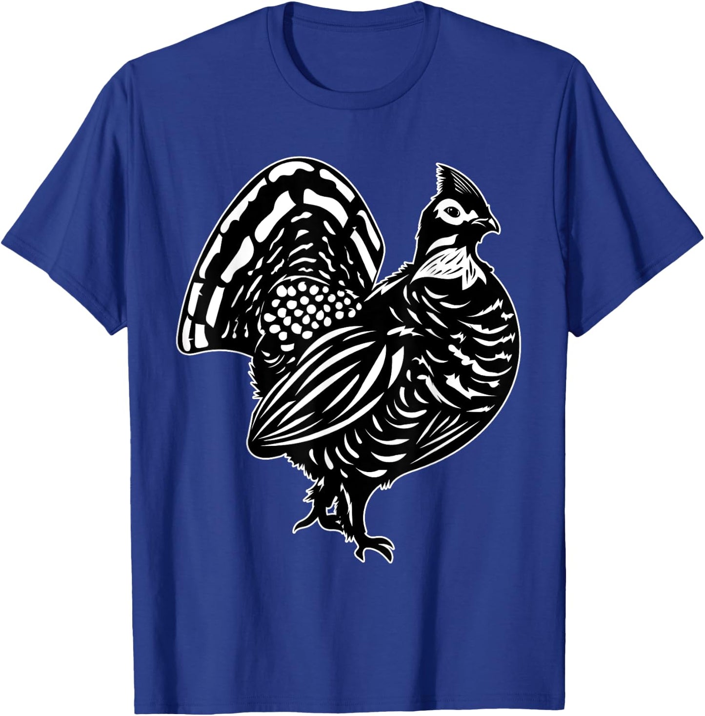 Ruffed Grouse Enthusiast Ornithologist Plump-Bird Lover T-Shirt - T-Shirt | Royal