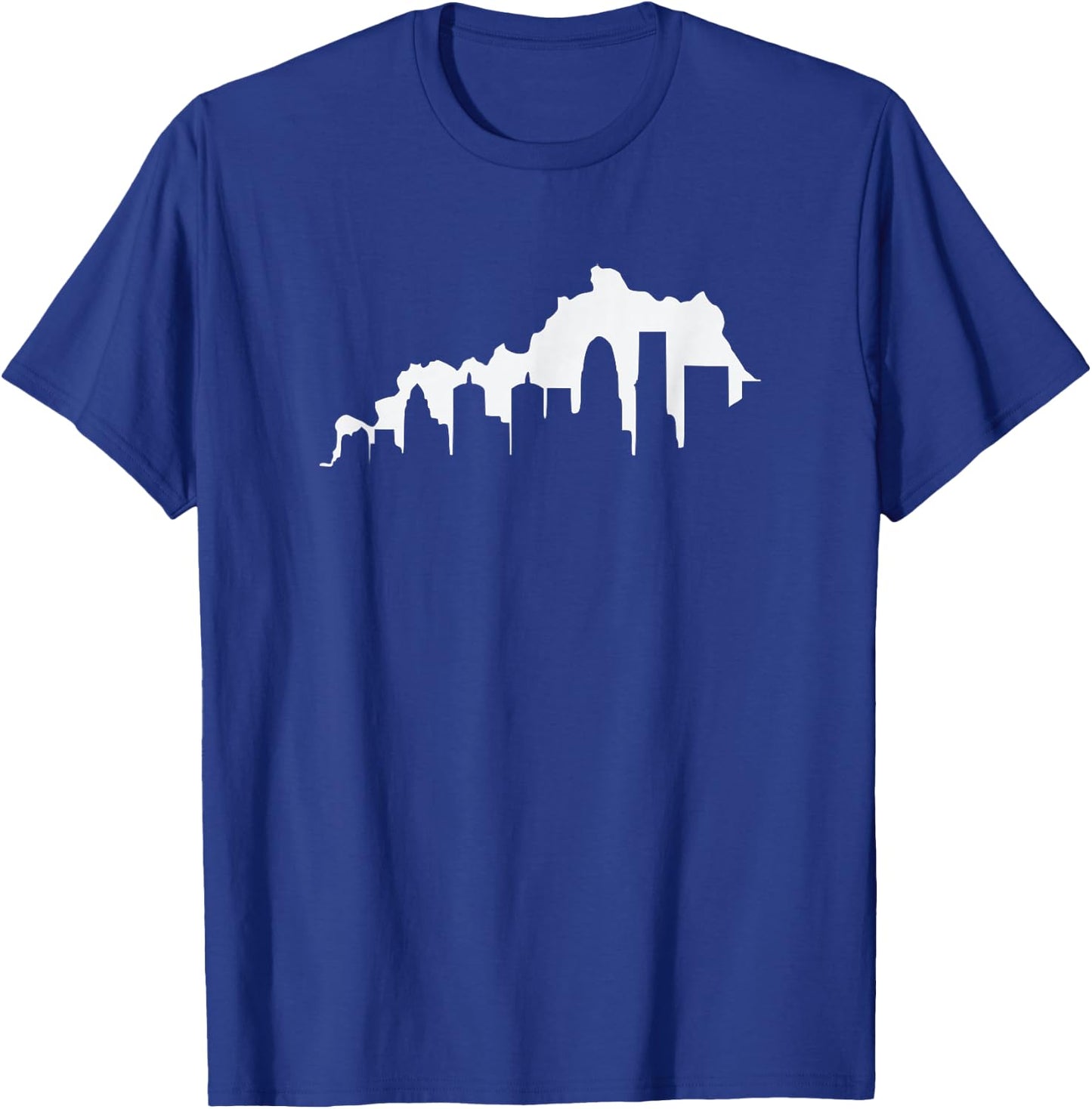 Louisville Kentucky Skyline KY State Pride Silhouette 502 T-Shirt - T-Shirt | Royal