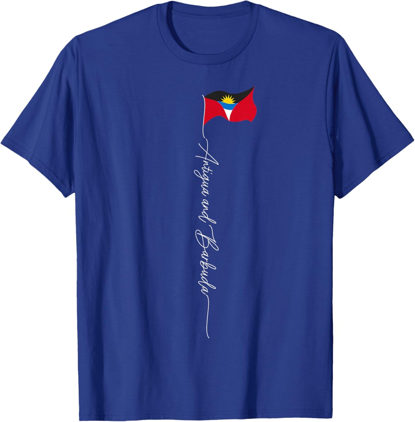 Antigua & Barbuda Flag, Antigua & Barbuda Patriotic Flag T-Shirt - T-Shirt | Royal
