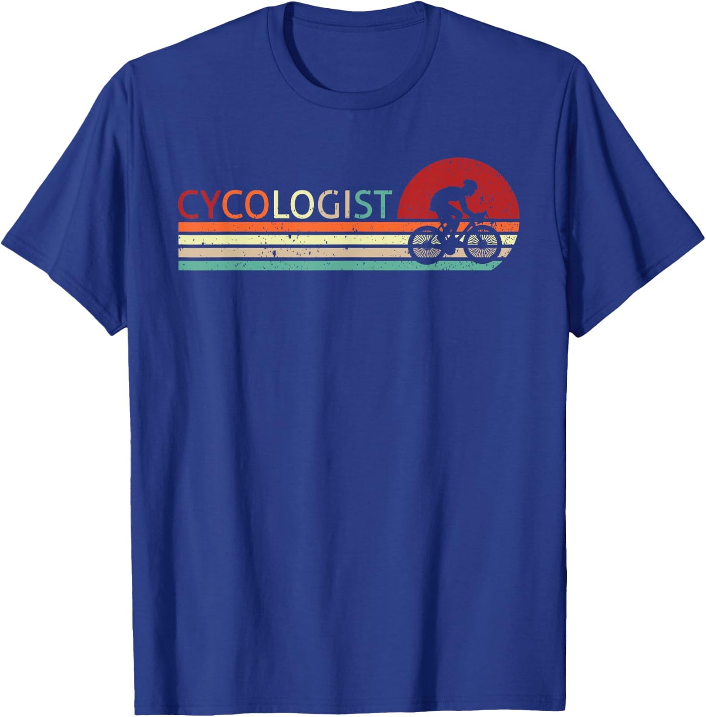 Cycologist Vintage Cycling Bicycle Cyclist Road Men & Women T-Shirt - T-Shirt | Royal