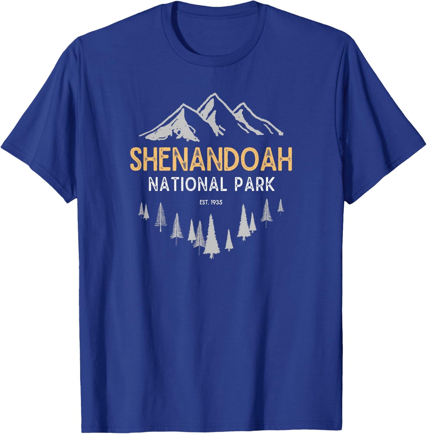 Shenandoah National Park Est 1935 Vintage Virginia T-Shirt - T-Shirt | Royal