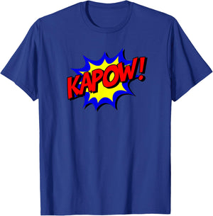 Kapow! Comic Book Nostalgic 1980s Design Shirt T-Shirt - T-Shirt | Royal