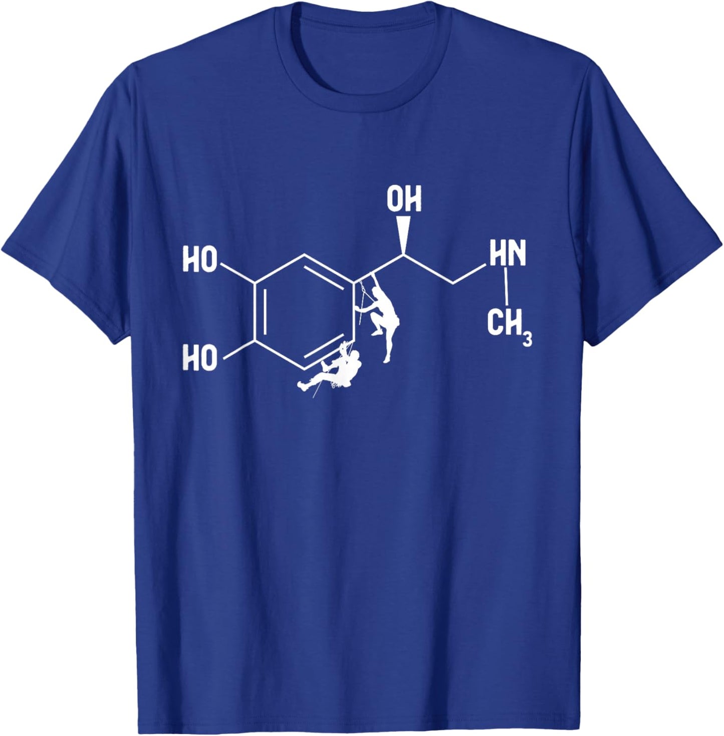 Rock Climbing Adrenalin Formula Mountain Climber T-Shirt - T-Shirt | Royal