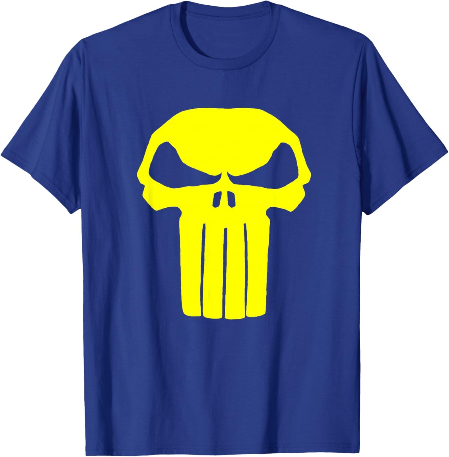 Marvel Punisher Yellow Skull Vintage Chest Logo T-Shirt - T-Shirt | Royal