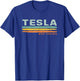 Vintage Stripes Tesla WV T-Shirt - T-Shirt | Royal