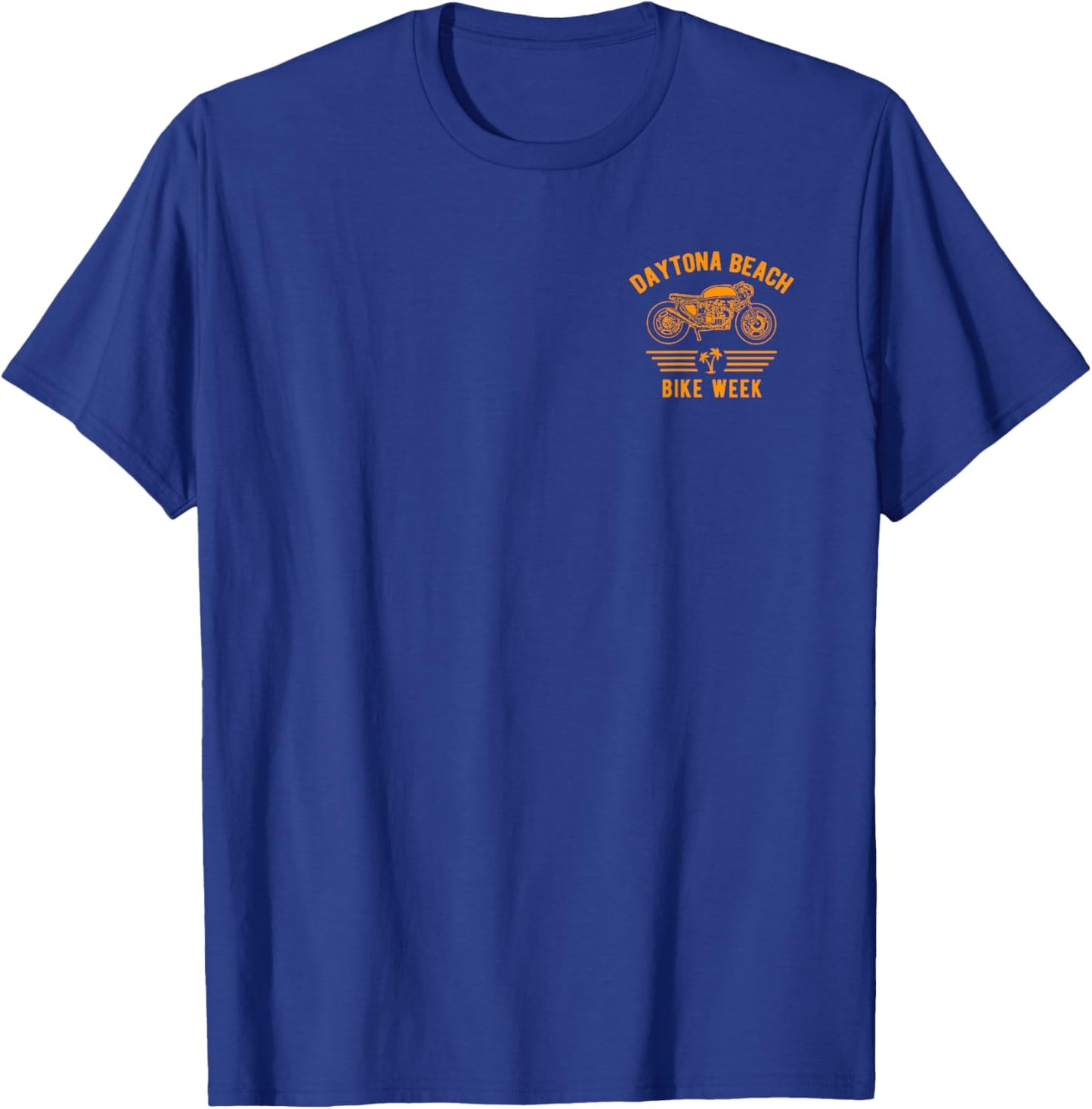 Daytona Beach Bike Week Retro Motorcycle Design T-Shirt - T-Shirt | Royal