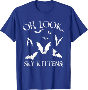 Funny Bat Lover Gift Women Cool Sky Kittens Horror Small T-Shirt - T-Shirt | Royal