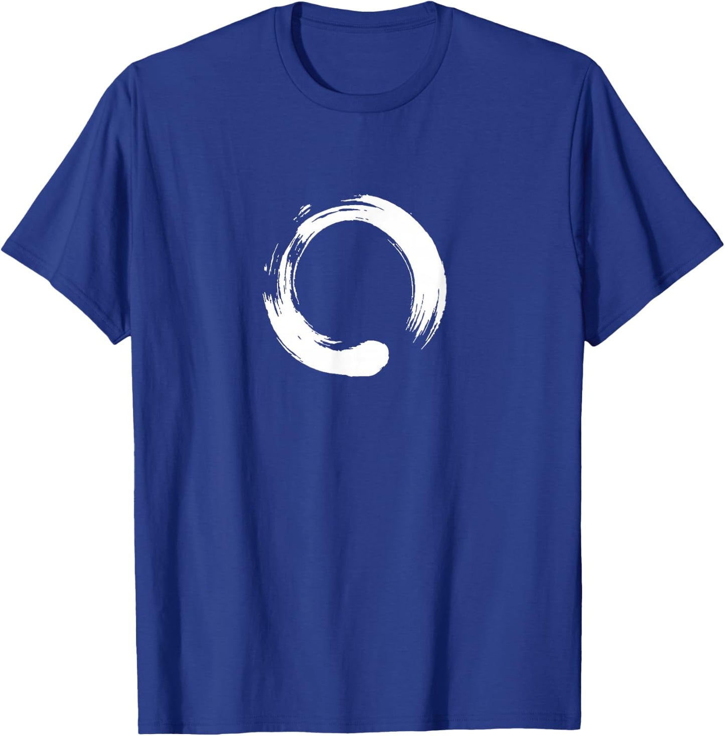 Enso, Zen, Circle, Buddha Meditation Japan Calligraphy Yoga T-Shirt - T-Shirt | Royal