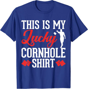 This Is My Lucky Cornhole Shirt T-Shirt - T-Shirt | Royal