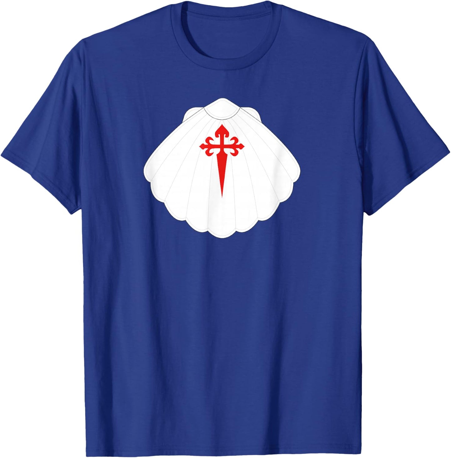 Camino de Santiago Pilgrims Way of Saint James Shell Symbol Gift T-Shirt - T-Shirt | Royal
