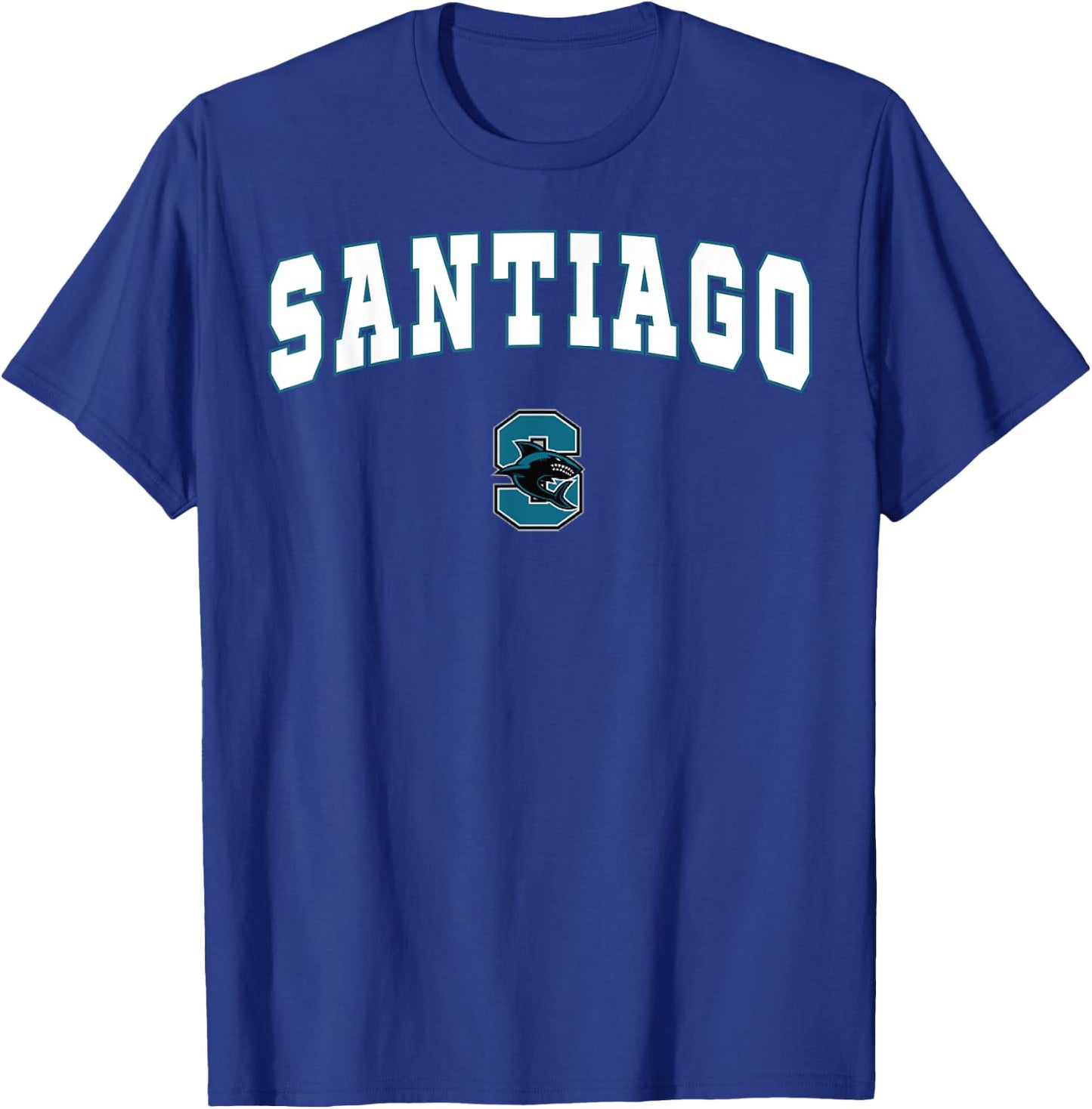 Santiago High School Sharks C2 T-Shirt - T-Shirt | Royal