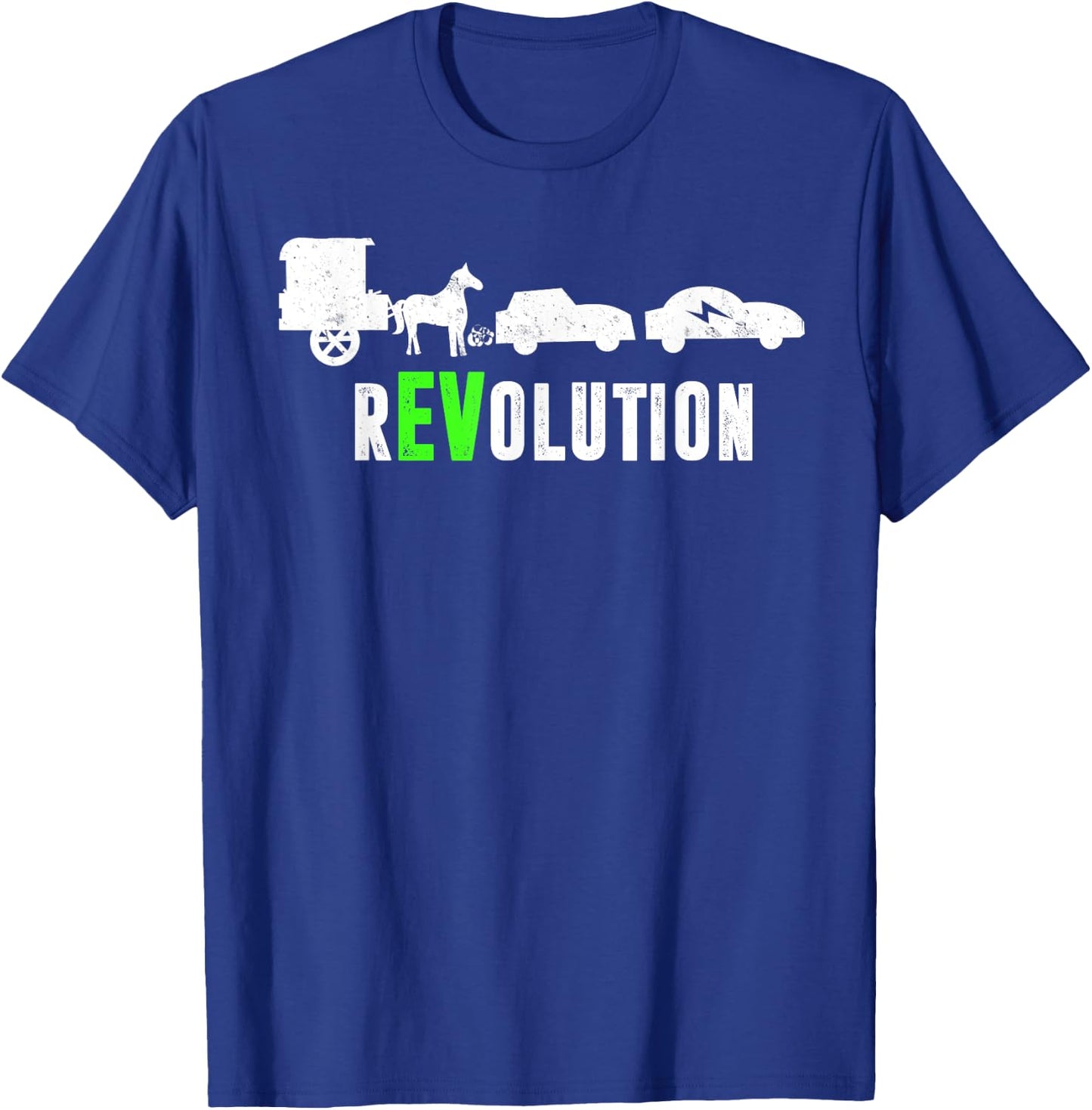 Electric Vehicle rEVolution EV Driver T-Shirt - T-Shirt | Royal