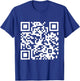 QR Scan Code Adult Sarcasm Humor F.ck You (White) T-Shirt - T-Shirt | Royal