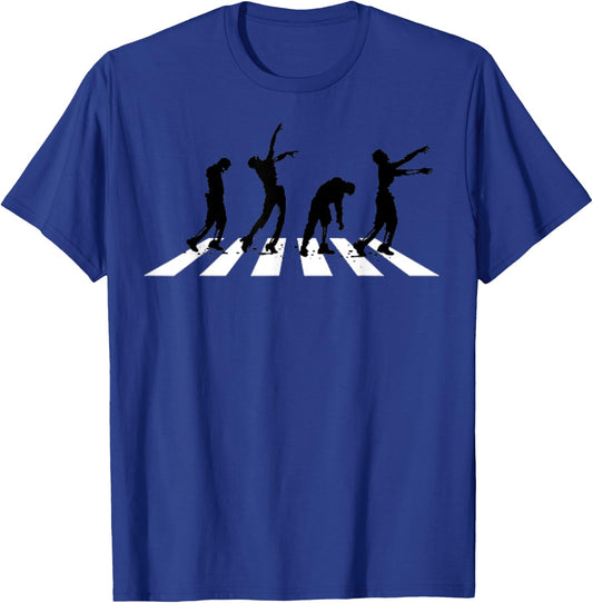 Abbey Road Walking Zombie Halloween T-Shirt - T-Shirt | Royal