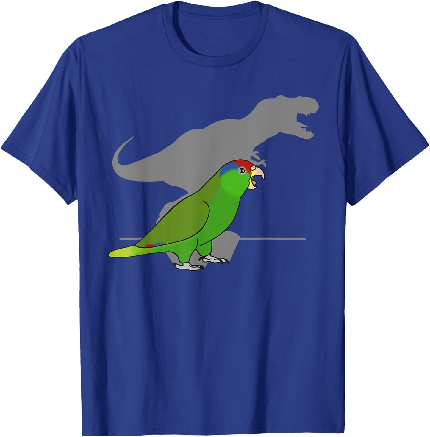 T-rex Red Headed Mexican Amazon, Birb Memes, Dinosaur Parrot T-Shirt - T-Shirt | Royal
