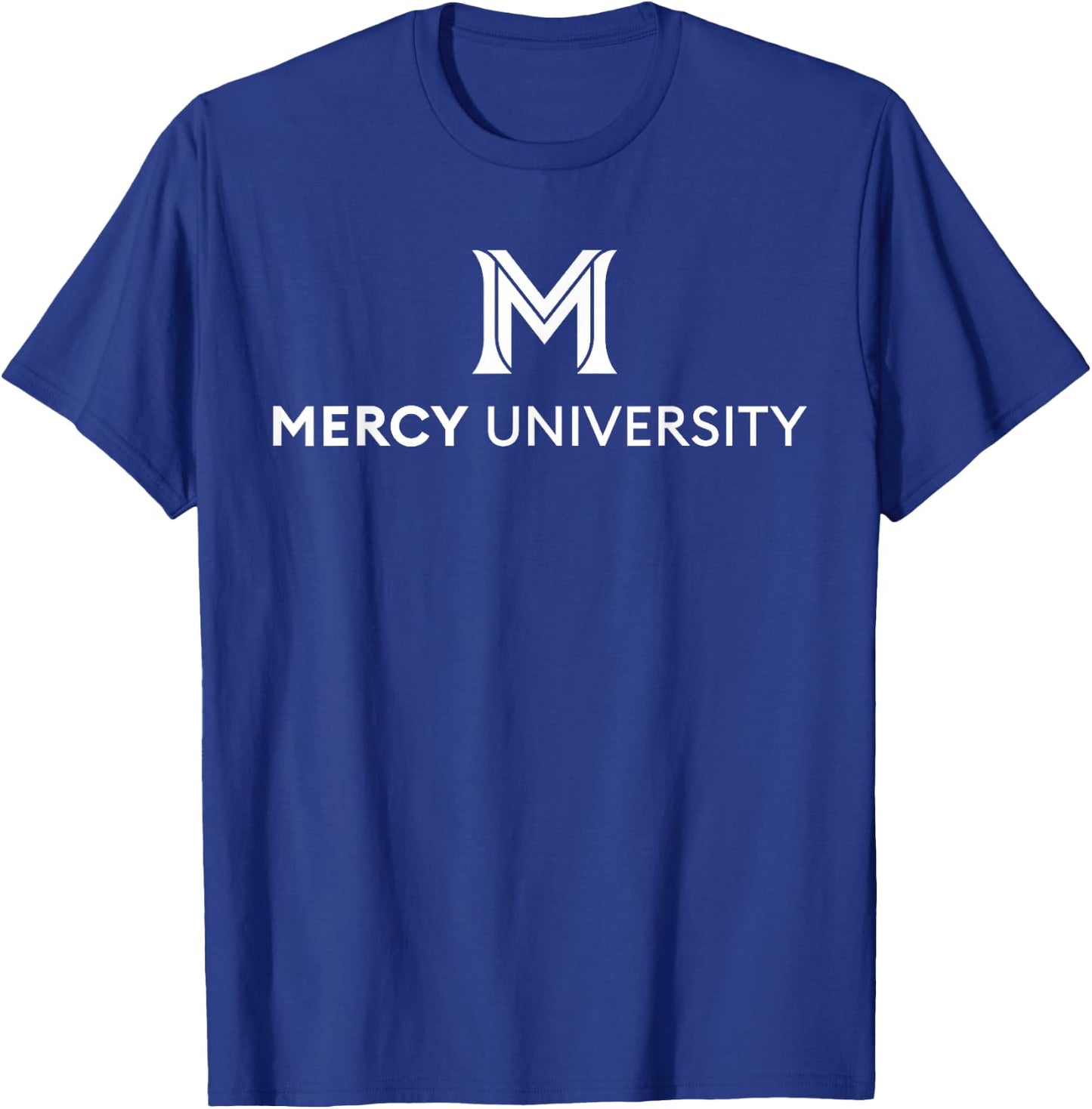 Mercy University Mavericks M logo T-Shirt - T-Shirt | Royal