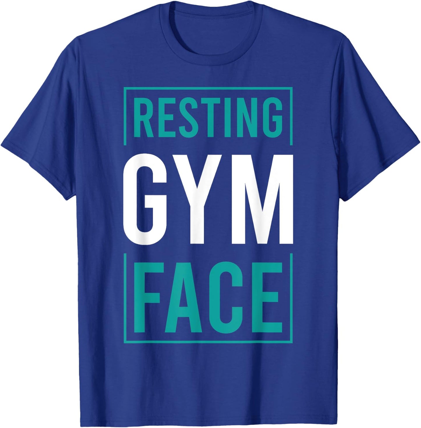 Funny Saying Resting Gym Face T-Shirt - T-Shirt | Royal