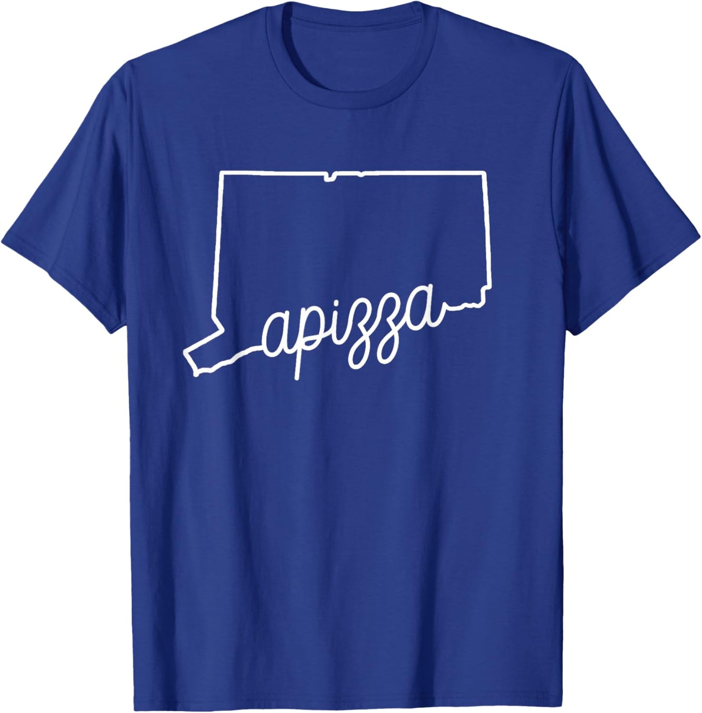 Apizza New Haven Pizza Award Winning Tomato Pie Connecticut T-Shirt - T-Shirt | Royal