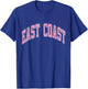 East Coast Varsity Style Pink Text T-Shirt - T-Shirt | Royal