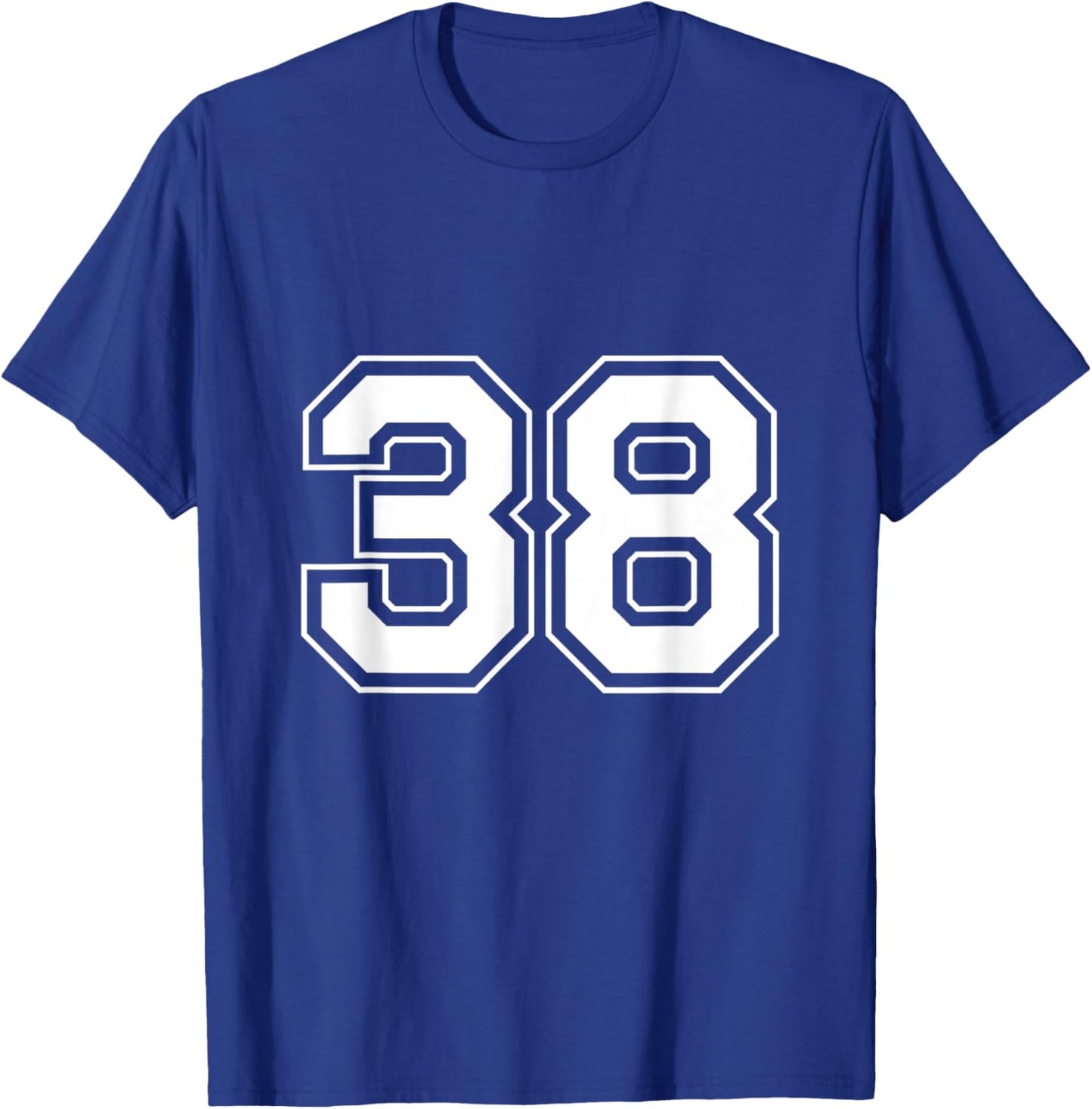 Number 38 T-Shirt - T-Shirt | Royal