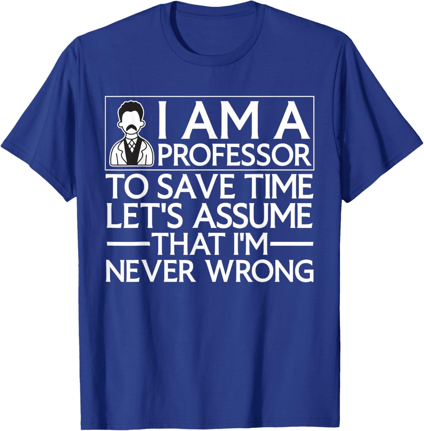 Cute Professor Design Women School College Professor T-Shirt - T-Shirt | Royal