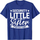 Big Brother Siblings Security Little Sister Protection Squad T-Shirt - T-Shirt | Royal