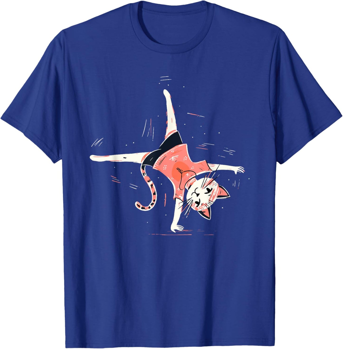 Acrobatic cat gymnastics Gymnastic pose Men Women Kids T-Shirt - T-Shirt | Royal