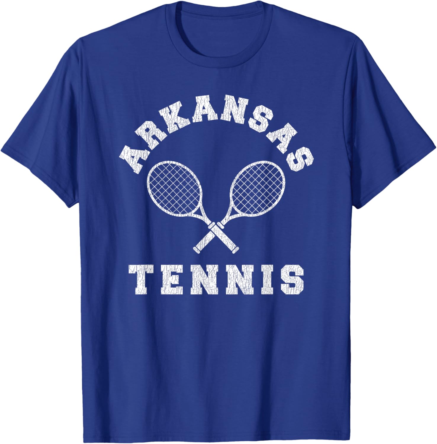 Arkansas Vintage Tennis Team Distressed Retro 90s Vibe T-Shirt - T-Shirt | Royal