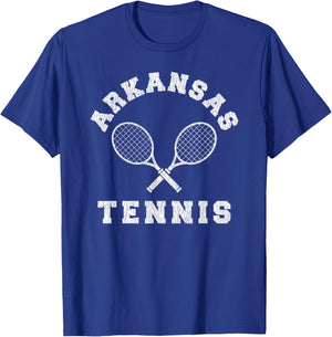Arkansas Vintage Tennis Team Distressed Retro 90s Vibe T-Shirt - T-Shirt | Royal