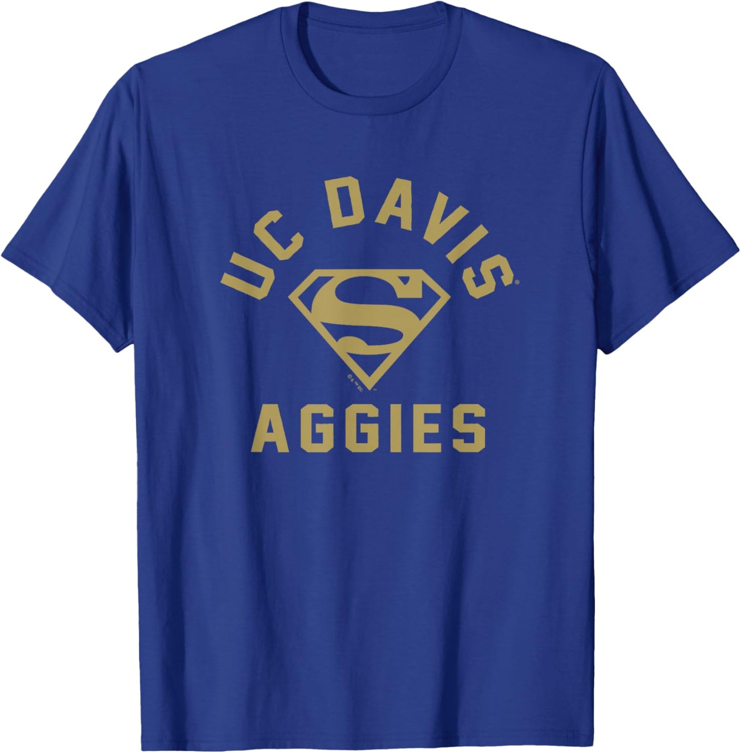 University of California Davis x Superman Logo Aggies T-Shirt - T-Shirt | Royal