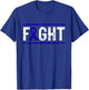 Rectal Cancer Awareness Fight Cancer Blue Ribbon T-Shirt - T-Shirt | Royal