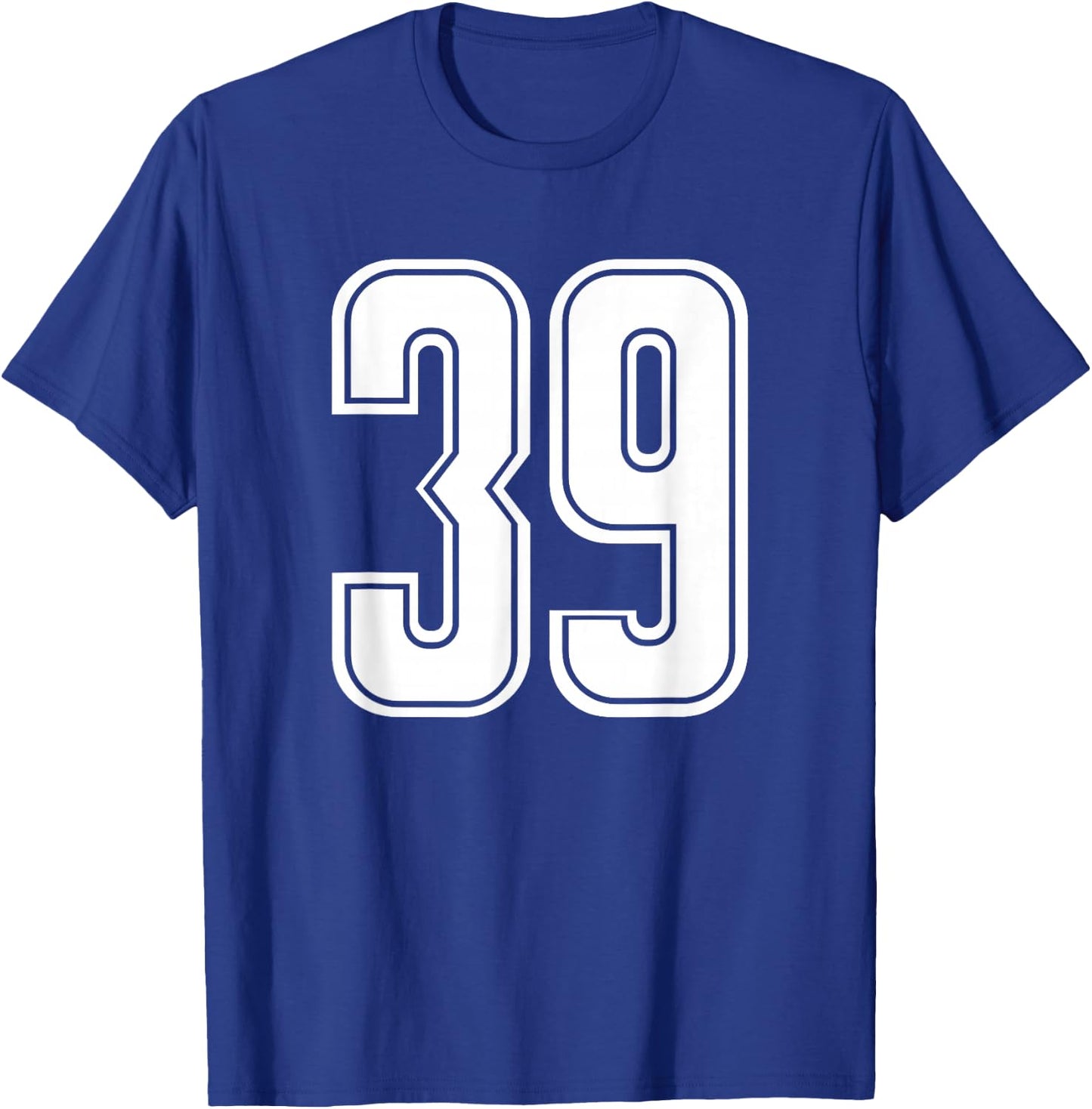 Sport Team Number #39 T-Shirt - T-Shirt | Royal