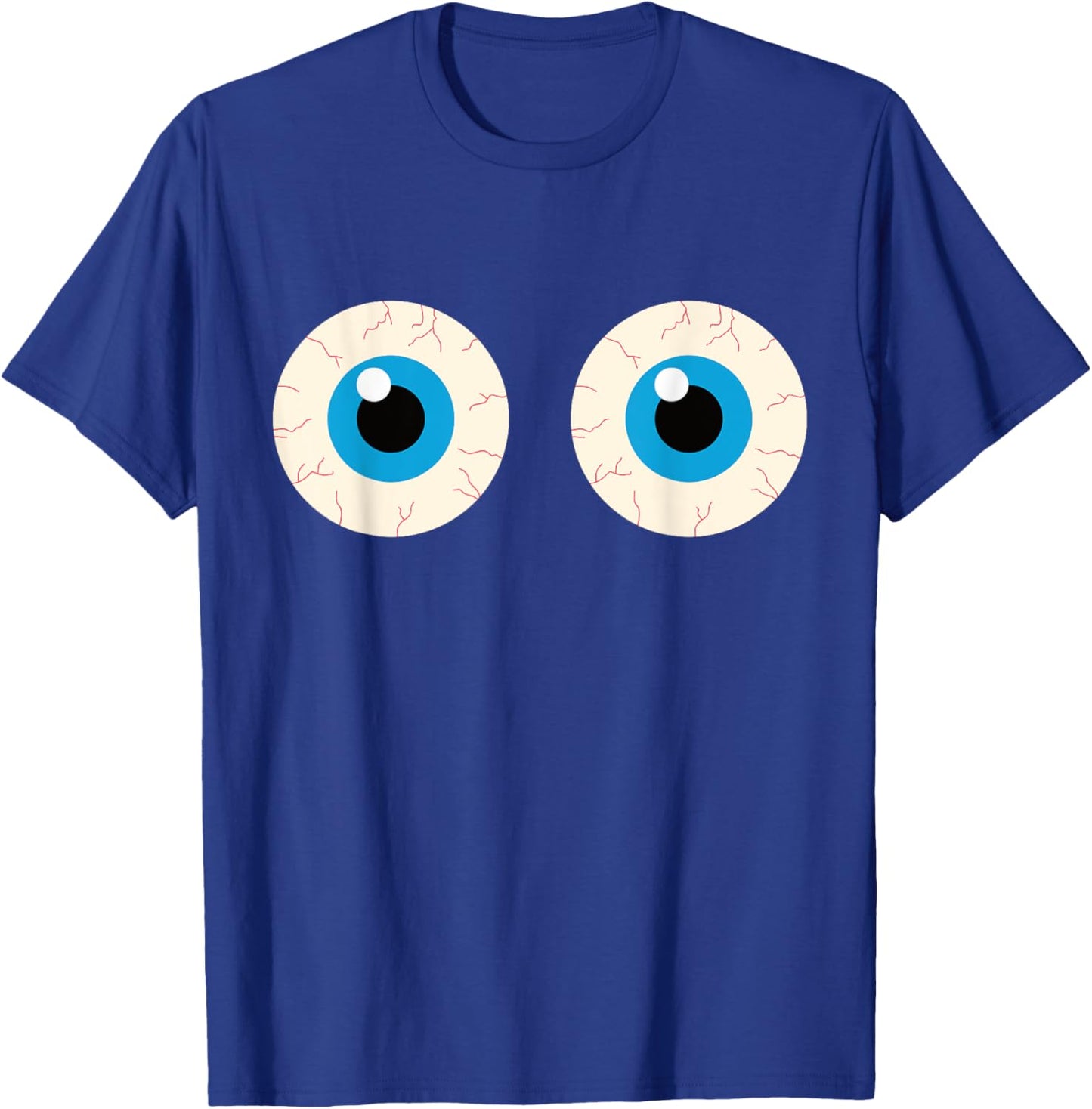 Boob Eyes Funny Halloween Boobie Adult Humor Simple Costume T-Shirt - T-Shirt | Royal