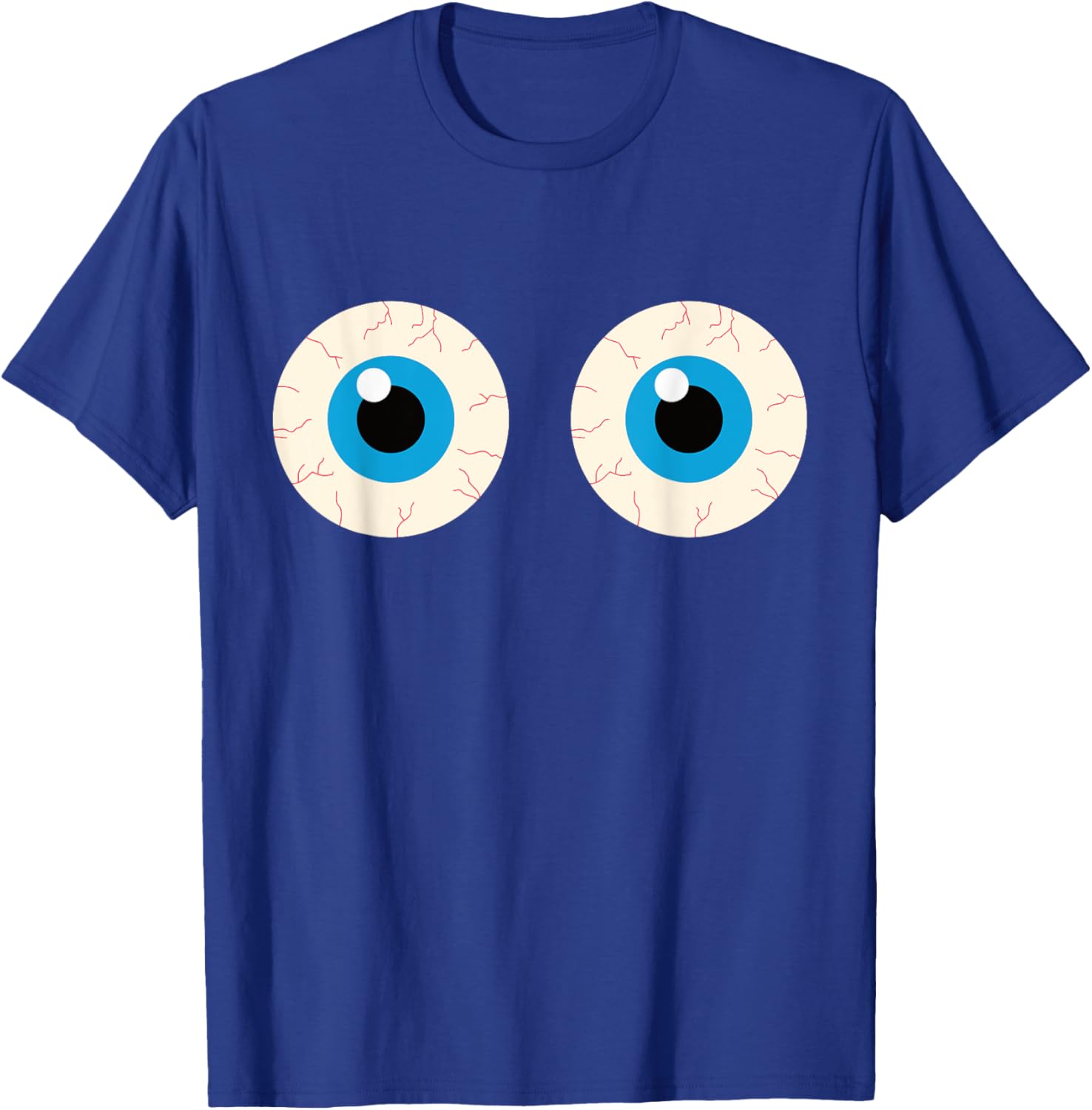 Boob Eyes Funny Halloween Boobie Adult Humor Simple Costume T-Shirt - T-Shirt | Royal