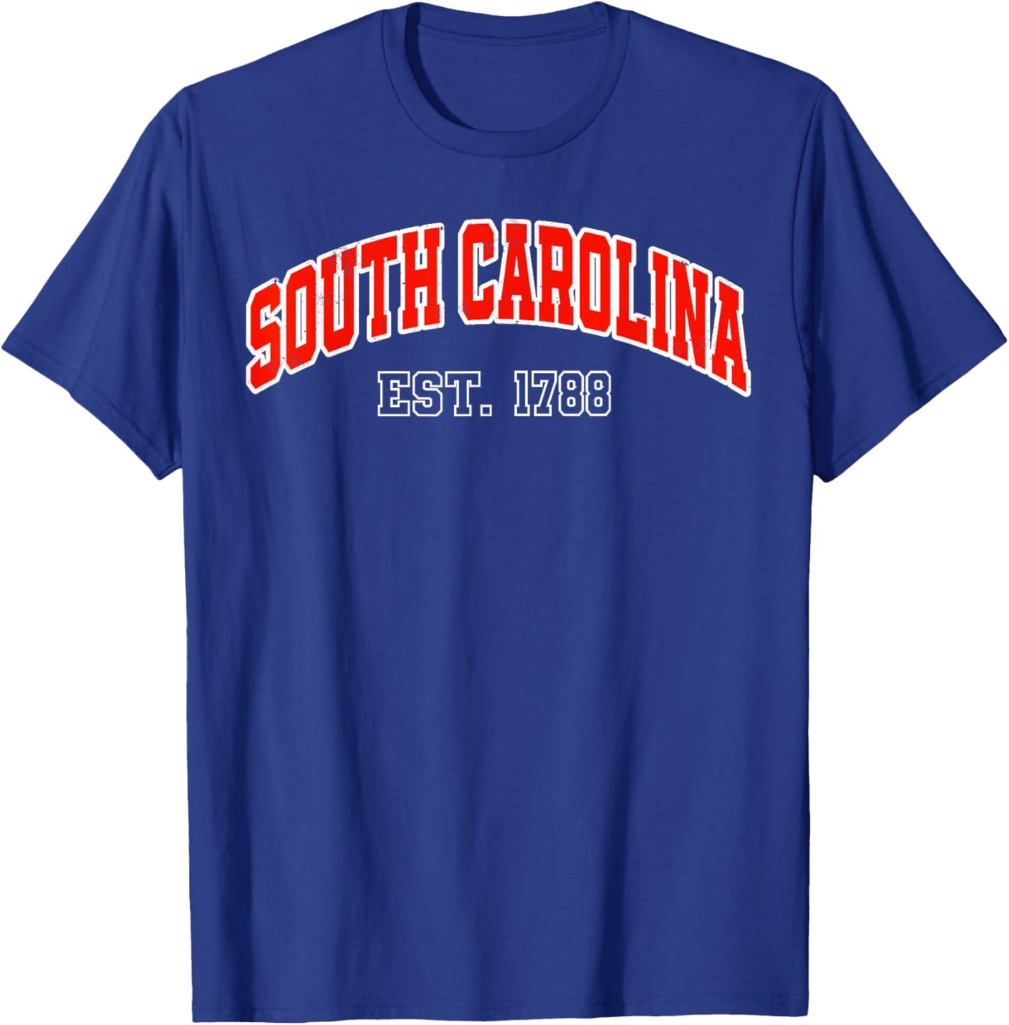 Retro South Carolina State Souvenir SC Vintage Sport Varsity T-Shirt - T-Shirt | Royal