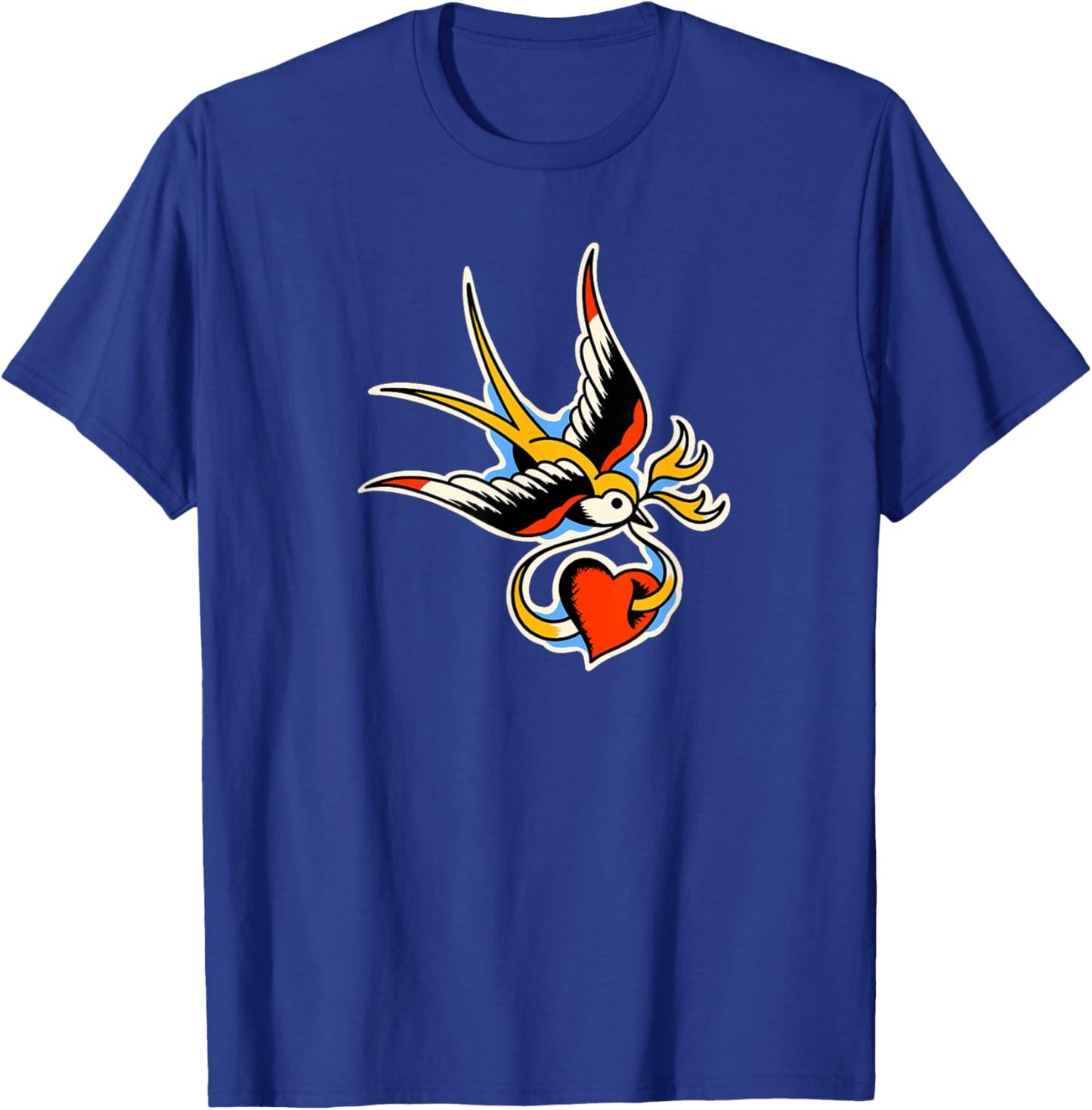 Traditional Swallow Tattoo T-Shirt - T-Shirt | Royal