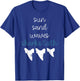 Sun Sand Waves Sharks Teeth Funny Shark Lover Grunge T-Shirt - T-Shirt | Royal