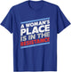 A Woman's Place is in the Resistance Progressive T-Shirt - T-Shirt | Royal