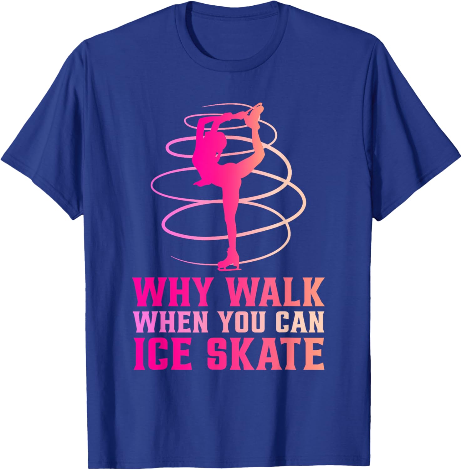 Ice Skating Figure Skating Ice Skate Figure Skater Girls T-Shirt - T-Shirt | Royal