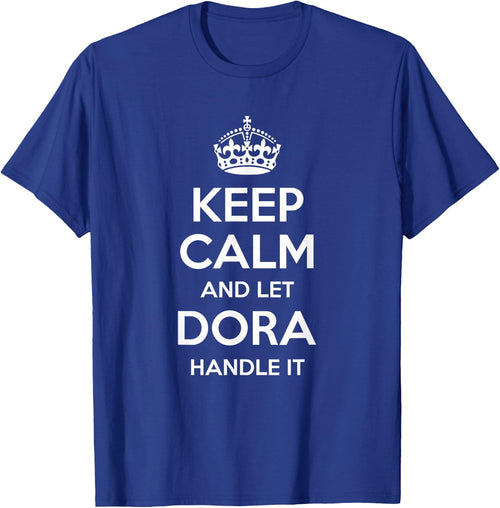 Dora Keep Calm Personalized Name Funny Birthday Gift Small