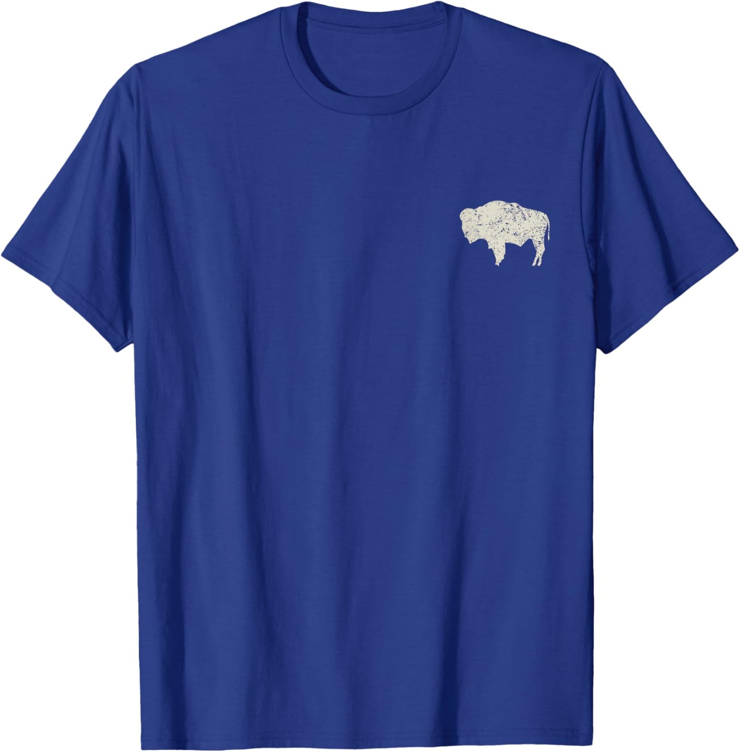 American Vintage Buffalo Men Women Silhouette Love Bison T-Shirt - T-Shirt | Royal
