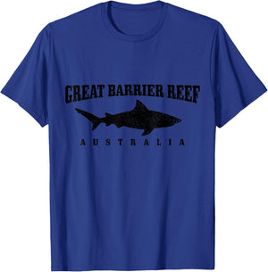 Great Barrier Reef Australia Scuba Diver Shark Diving T-Shirt - T-Shirt | Royal