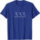 Angel Number 333 T-Shirt - T-Shirt | Royal