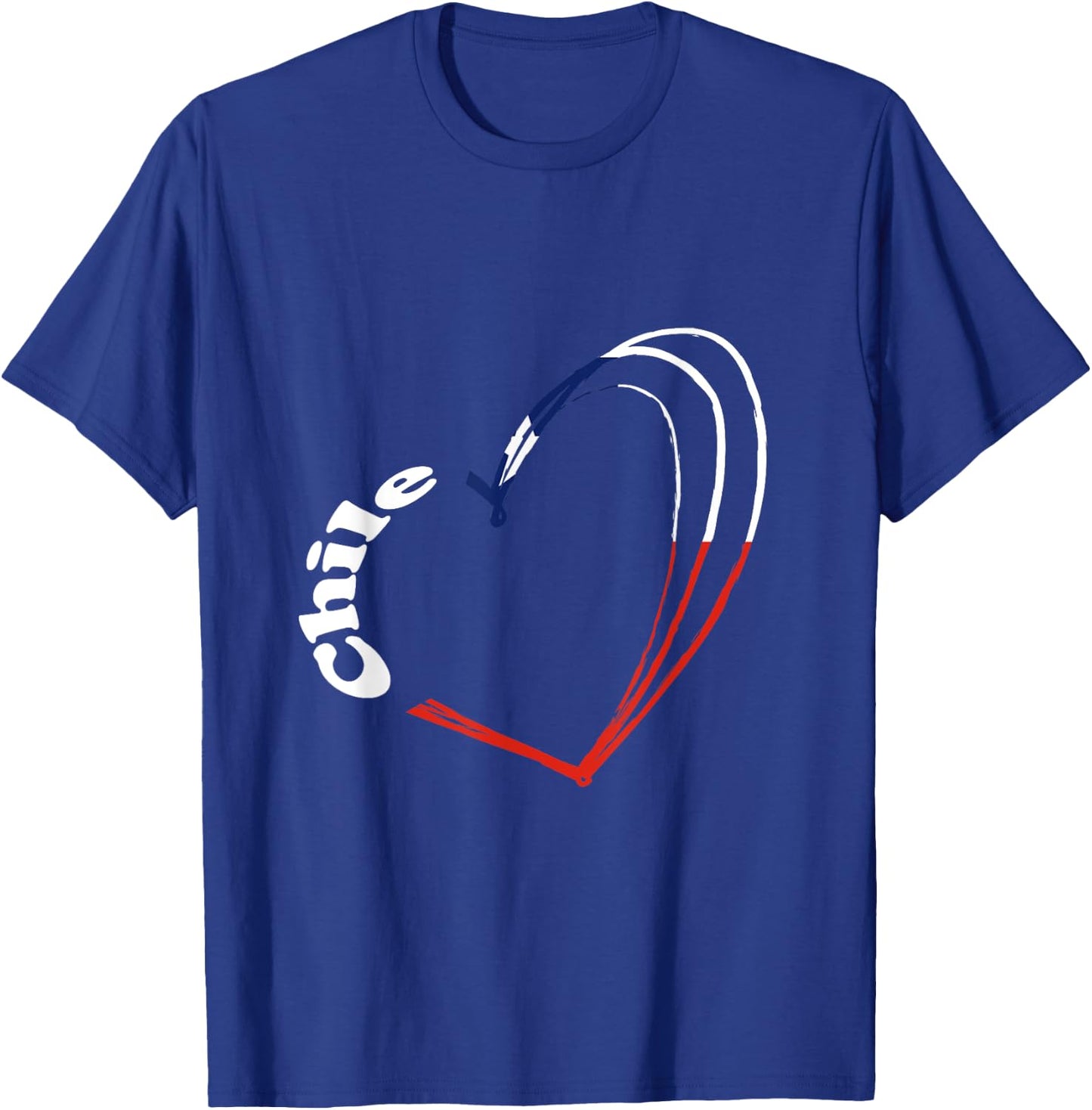 Chile Chilean Roots Chilean Pride Heart Chilean Flag T-Shirt - T-Shirt | Royal