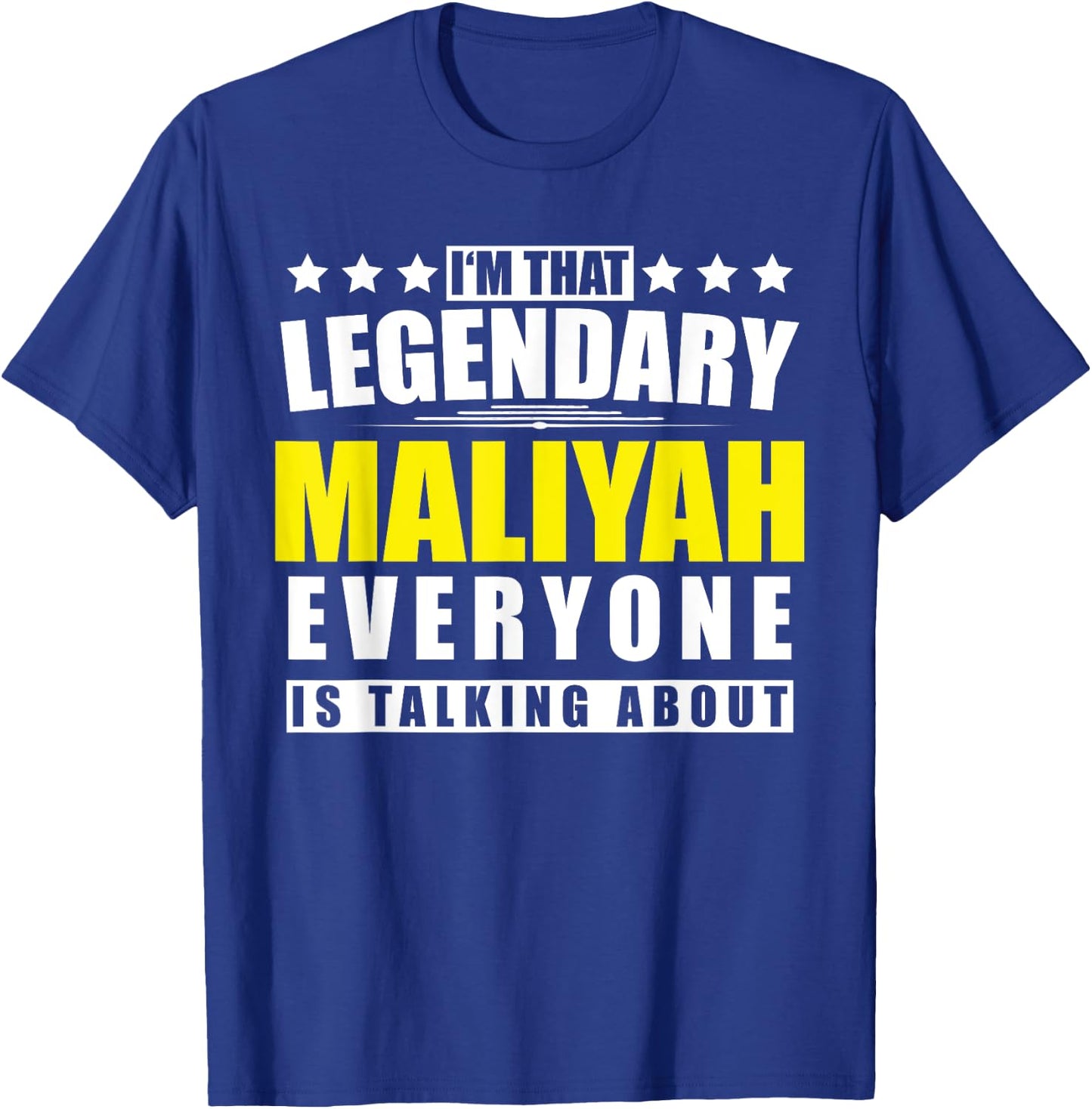 Name Maliyah First Name Gifts - Funny Personalized Gift T-Shirt - T-Shirt | Royal