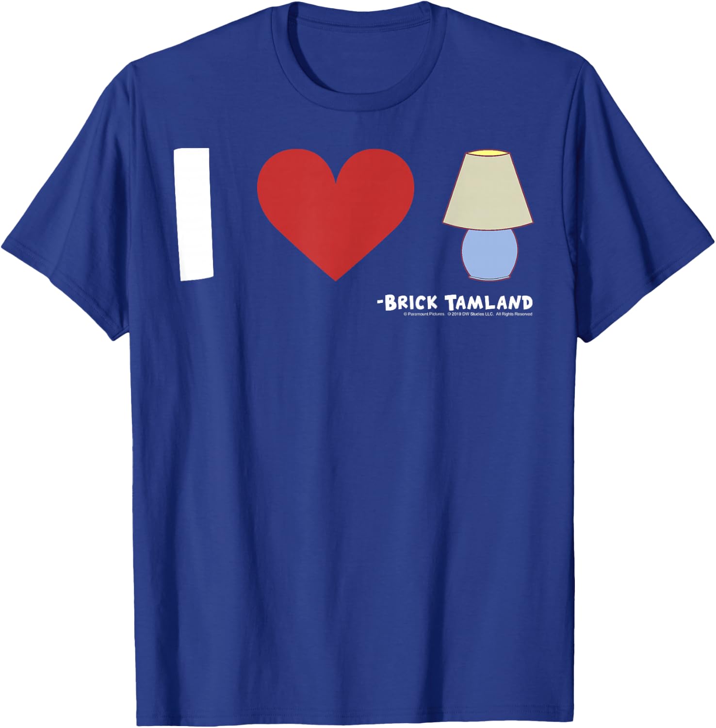 Anchorman I Heart Lamp Brick Tamland Quote T-Shirt - T-Shirt | Royal